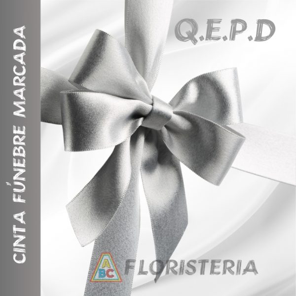 CINTA FÚNEBRE MARCADA